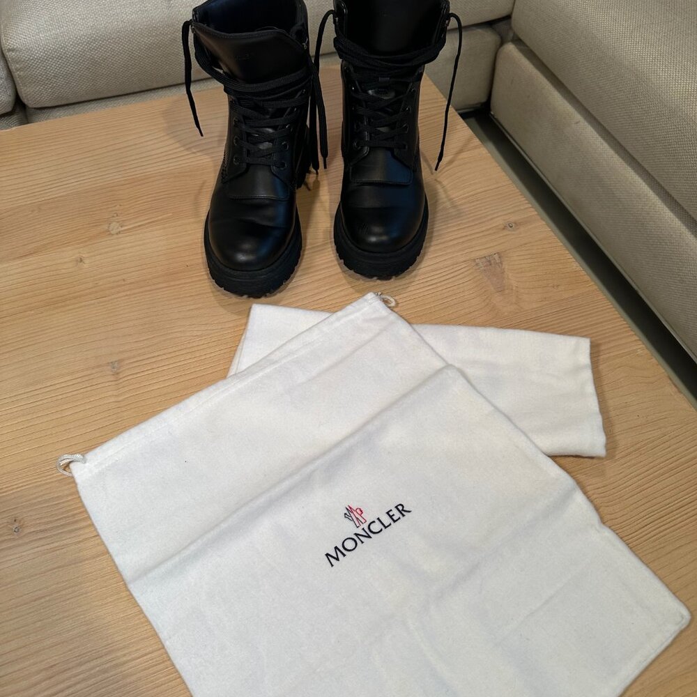 Moncler Combat Boots - Black (Women's EU 38/Size 8) - Picture 13 of 13